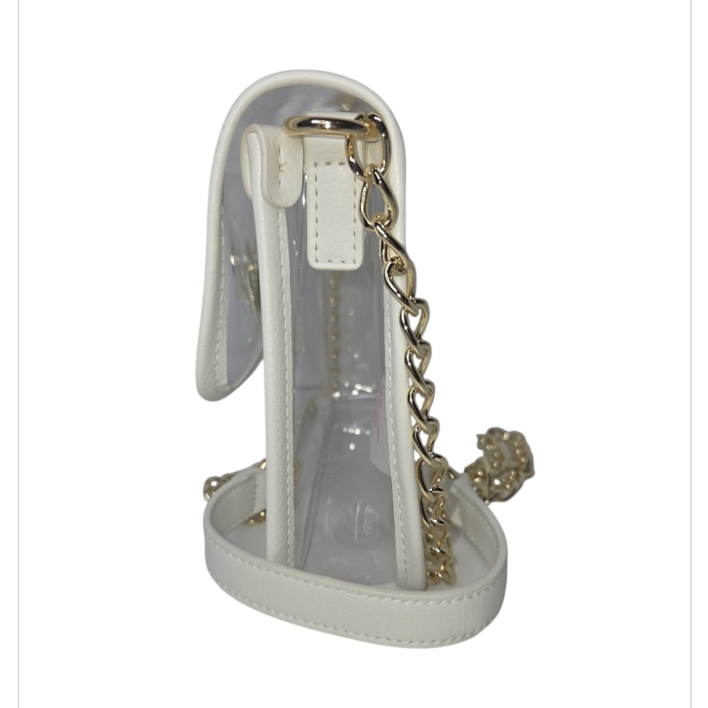 Lilly Pulitzer Amberlie Clear Crossbody Bag Chain Detail NEW - Picture 2 of 10